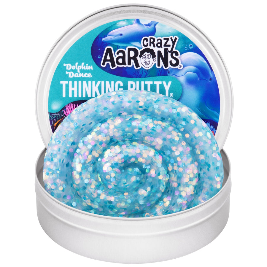 Dolphin Dance - 3.5" Thinking Putty Tin J2